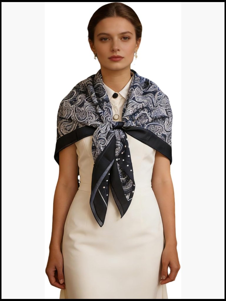 43 Inch Large Square Scarf Hairscarf Fashion Head Wrap Night Sleeping Bonnet